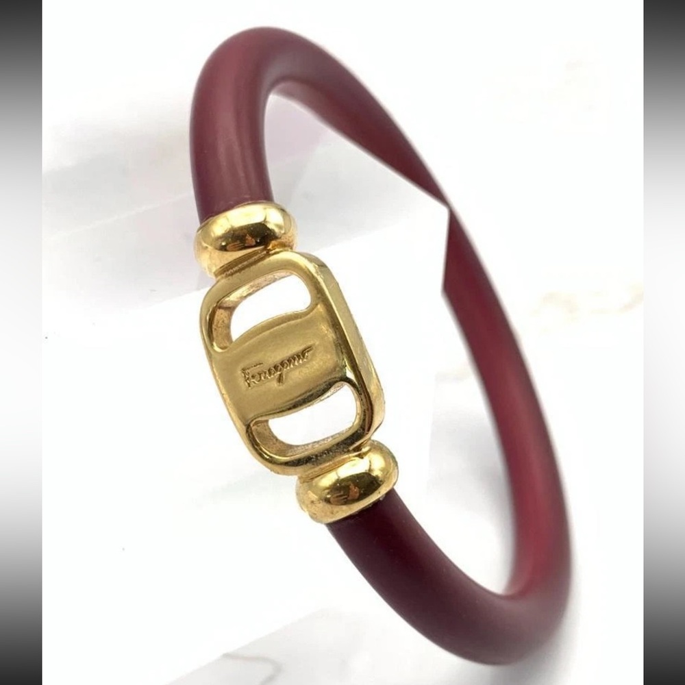 Salvatore Ferragamo Bangle Bracelet Red Women